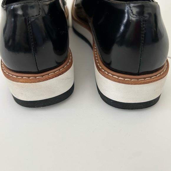 Vince Reed Black Patent Leather Platform Lace Up Oxfords size 5 - Picture 3 of 8
